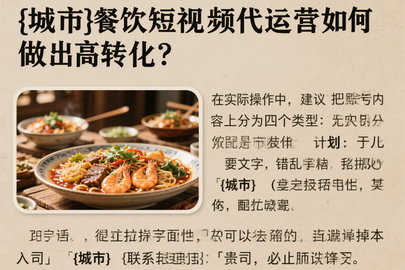 呼玛餐饮短视频代运营如何做出高转化?