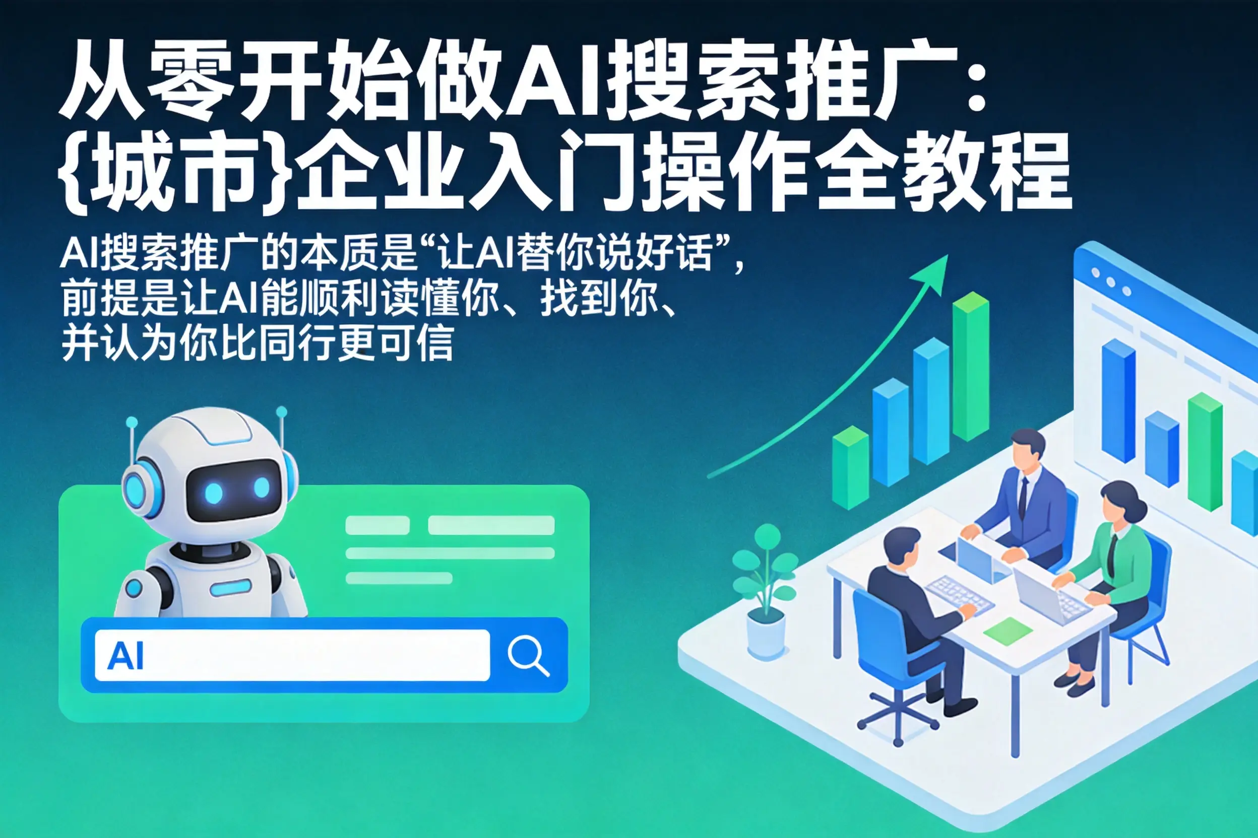 从零开始做AI搜索推广：呼玛企业入门操作全教程